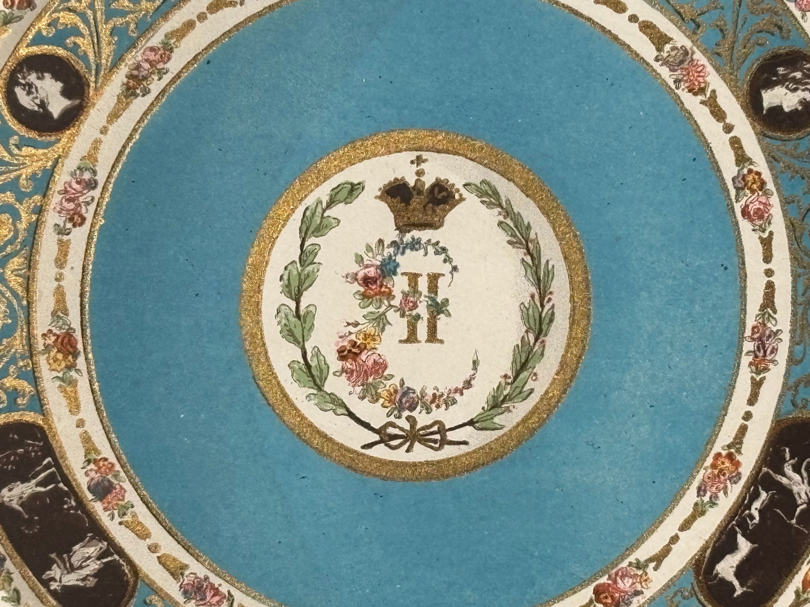 Original 19th C. French Print - Sevres Porcelains - Exceptional Color and Detail - 7