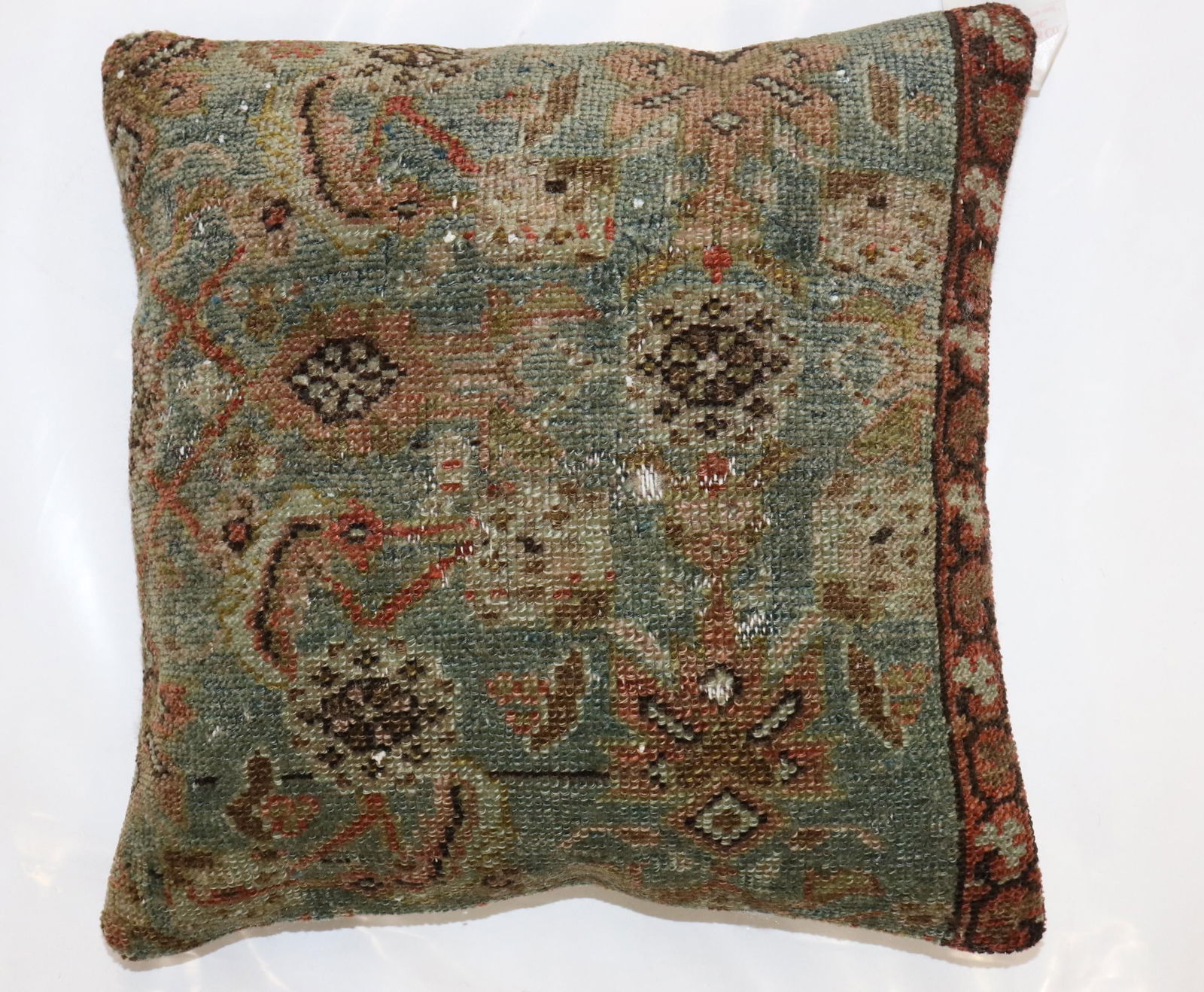 Antique Zabihi Collection Persian Rug Pillow - 4