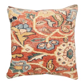 Antique Zabihi Collection Persian Mahal Square Rug Pillow