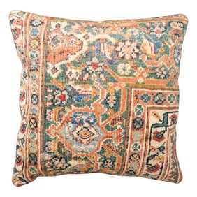 Antique Zabihi Collection Persian Mahal Border Rug Pillow