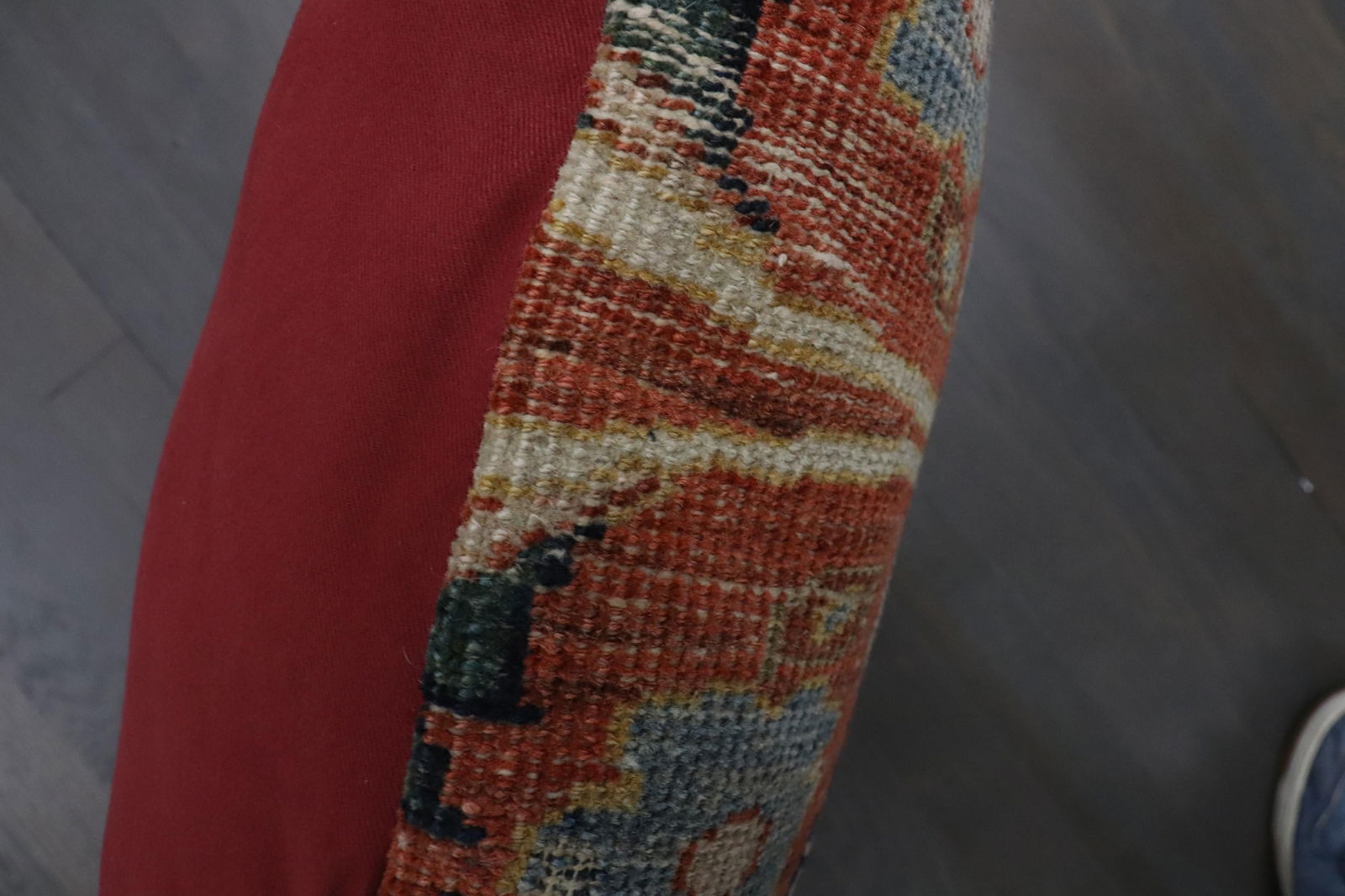 Antique Zabihi Collection Persian Mahal Border Rug Pillow - 3