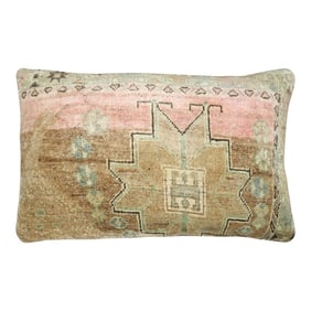 Zabihi Collection Large Turkish Rug Pillow