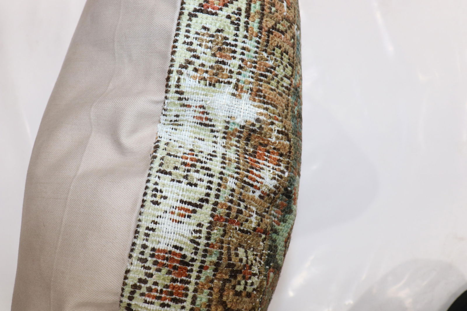 Zabihi Collection Large Square Worn Rug Pillow - 3