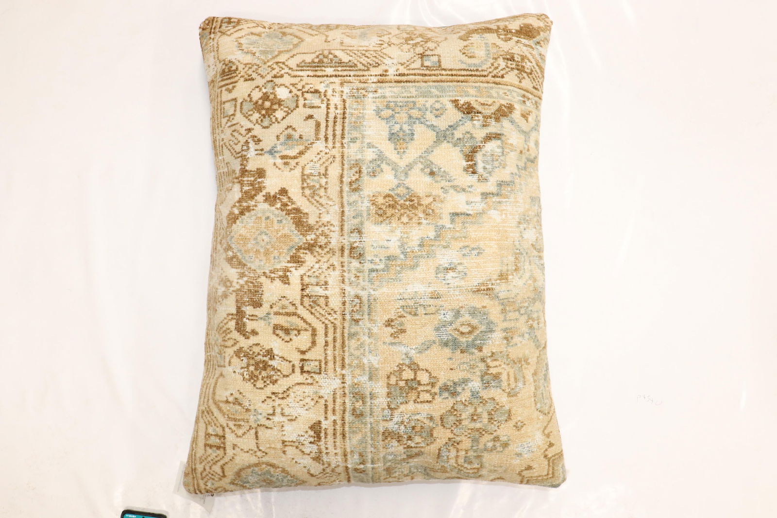 Antique Zabihi Collection Persian Malayer Large Rug Pillow - 2