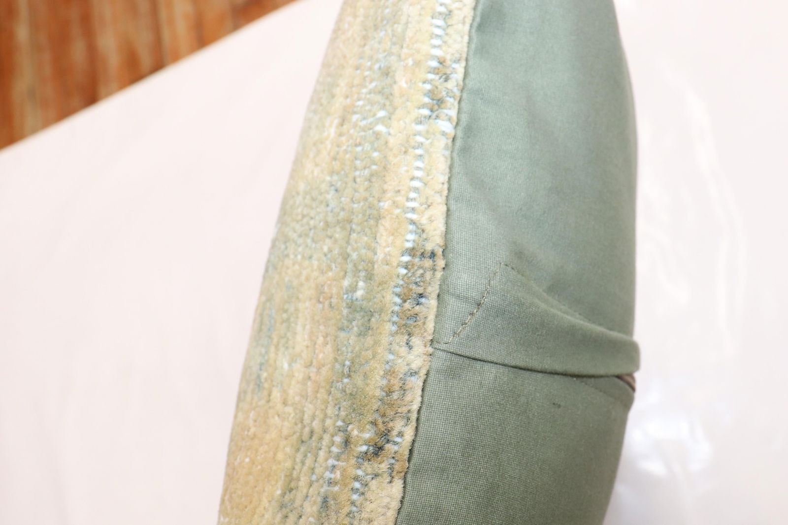 Antique Zabihi Collection Persian Malayer Large Rug Pillow - 3