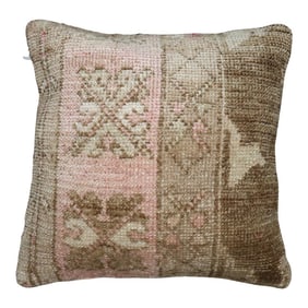 Vintage Zabihi Collection Turkish Rug Pillow