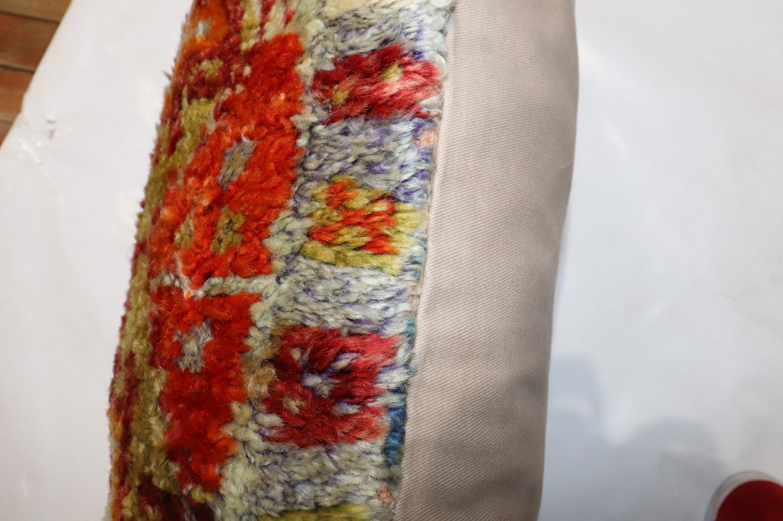 Zabihi Collection Large Turkish Anatolian Rug Pillow - 4