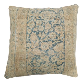 Zabihi Collection Persian Kerman Square Rug Pillow