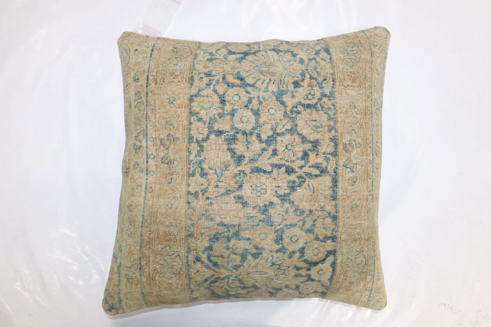 Zabihi Collection Persian Kerman Square Rug Pillow - 2