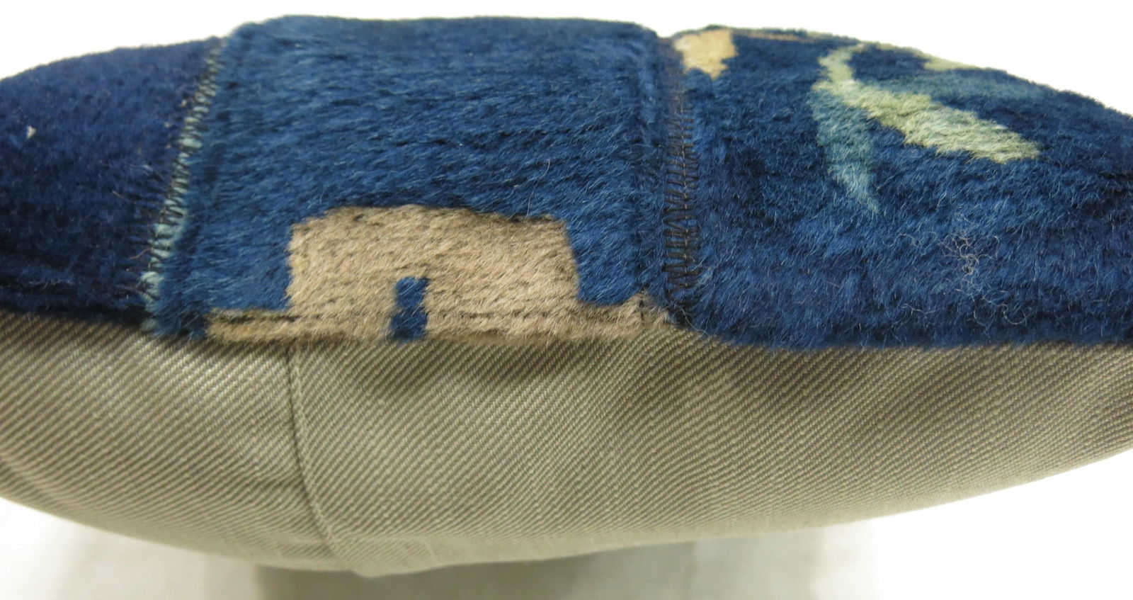 Zabihi Collection Navy Chinese Rug Pillow - 3