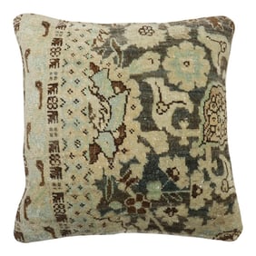 Antique Zabihi Collection Persian Bidjar Rug Pillow