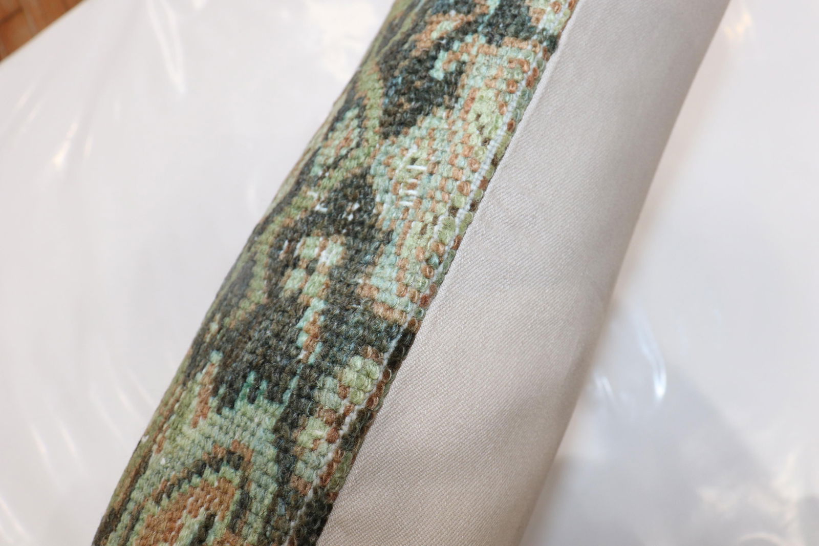 Antique Zabihi Collection Persian Bidjar Rug Pillow - 3