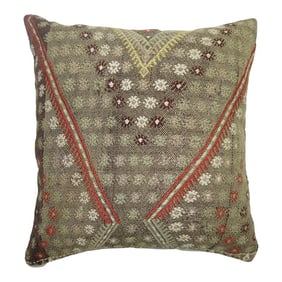 Grey Turkish Jajim Pillow