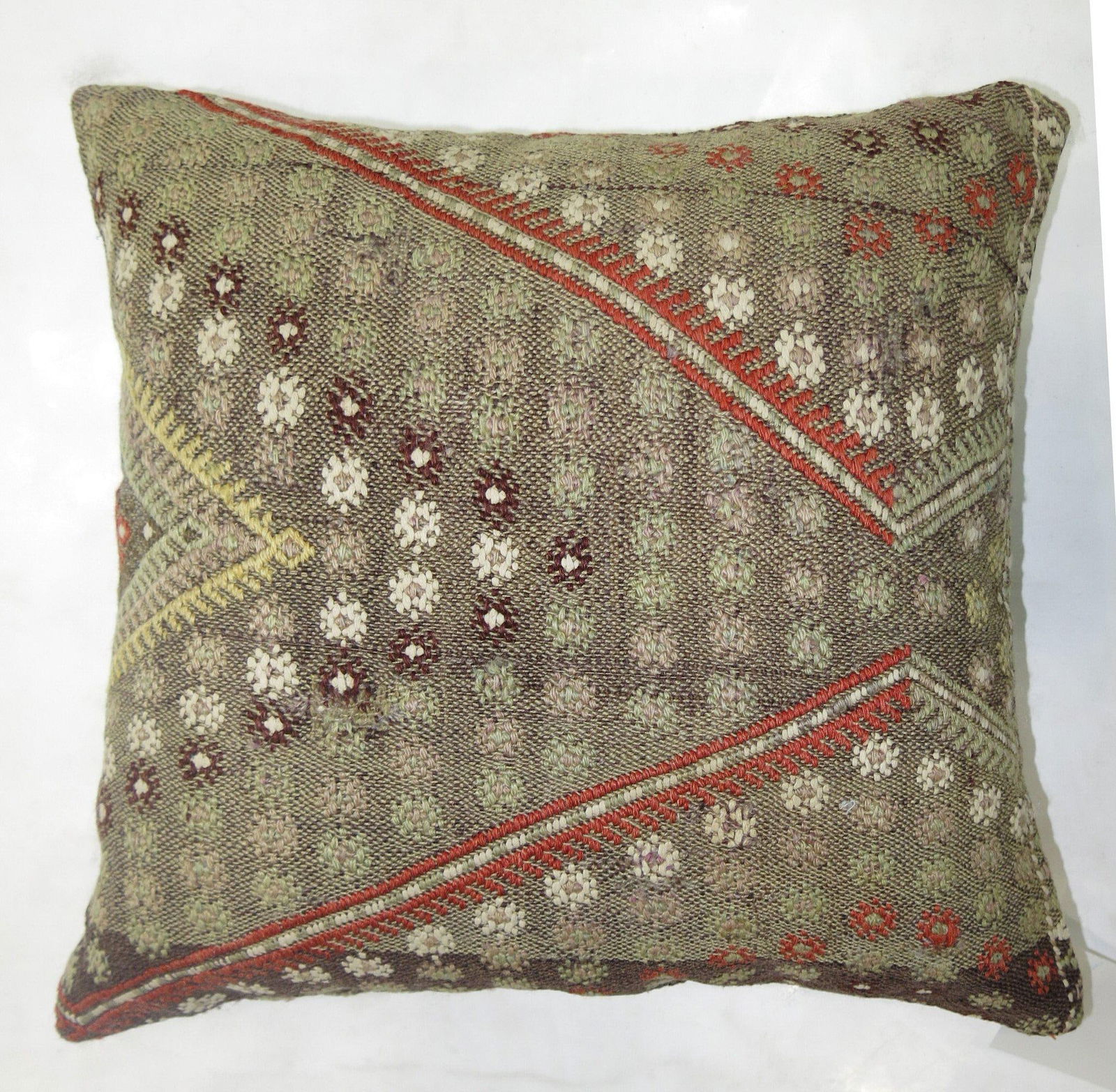 Grey Turkish Jajim Pillow - 3
