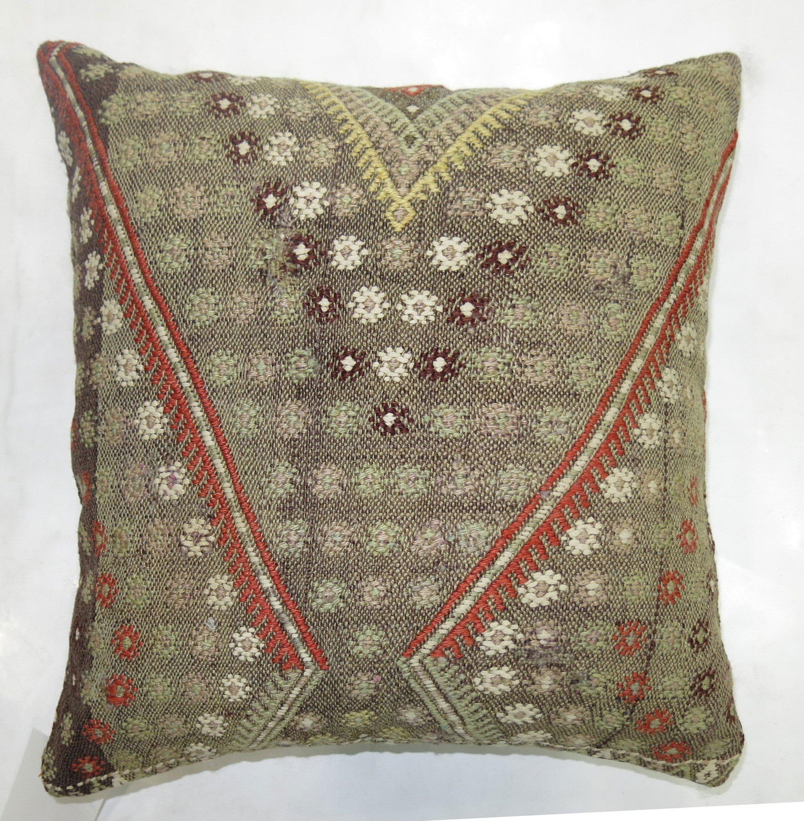 Grey Turkish Jajim Pillow - 4