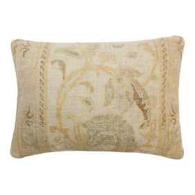 Antique Persian Tabriz Bolster Rug Pillow