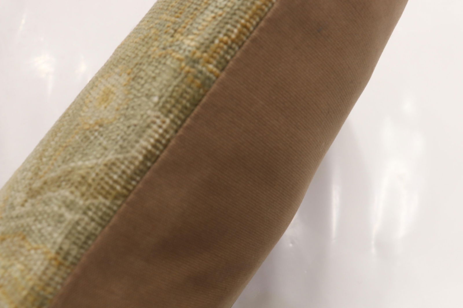 Antique Persian Tabriz Bolster Rug Pillow - 3