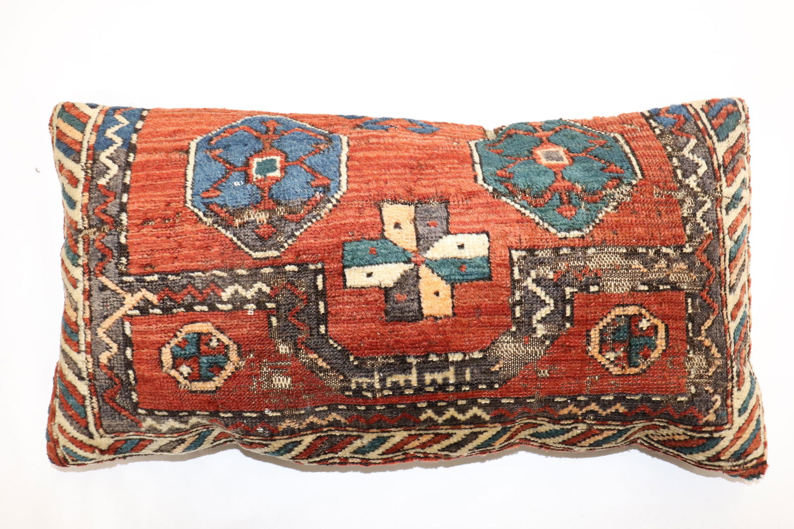 Tribal Persian Kurd Rug Pillow - 2