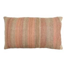Large Rustic Vintage Kilim Pillow