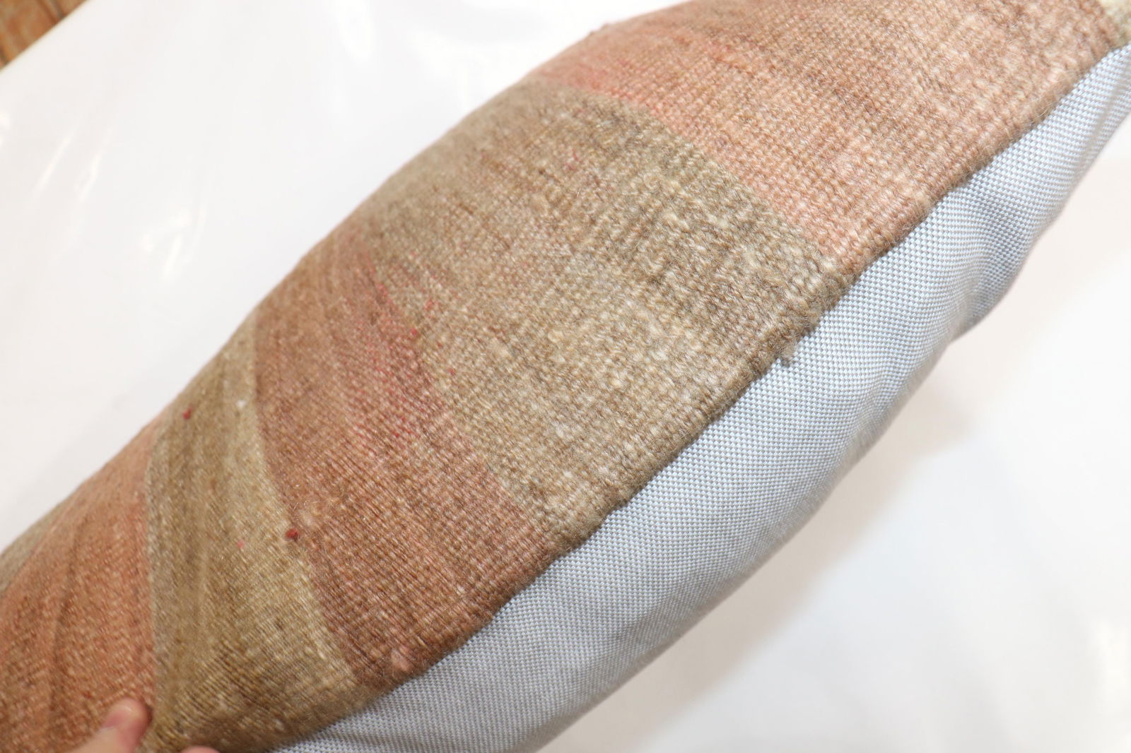 Large Rustic Vintage Kilim Pillow - 2