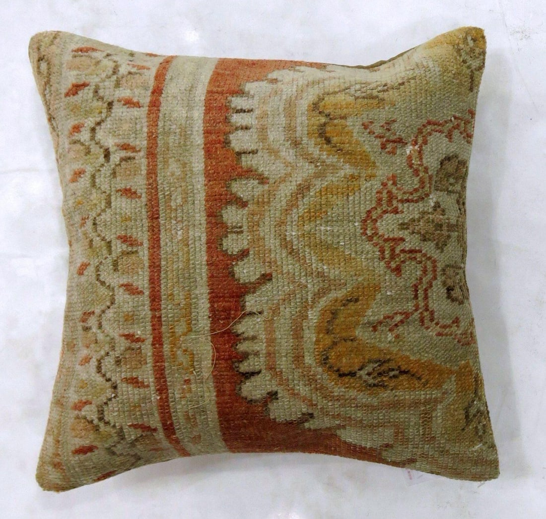 Turkish Oushak Rug Pillow - 3