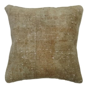Beige Turkish Rug Pillow