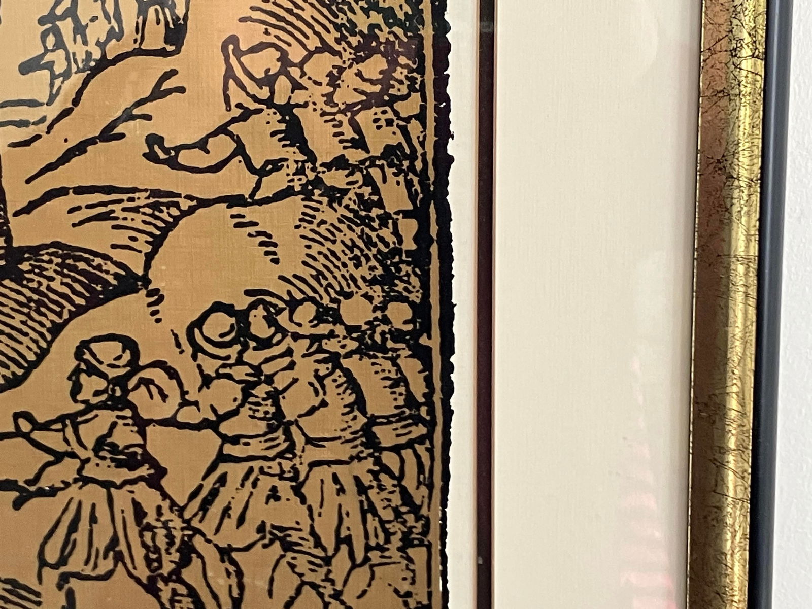 Vintage 1960s Israeli Jerusalem Silk Print by Shohar - 2