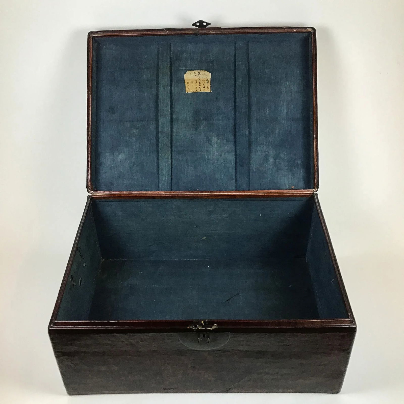 Chinese Antique Leather Trunk - 11