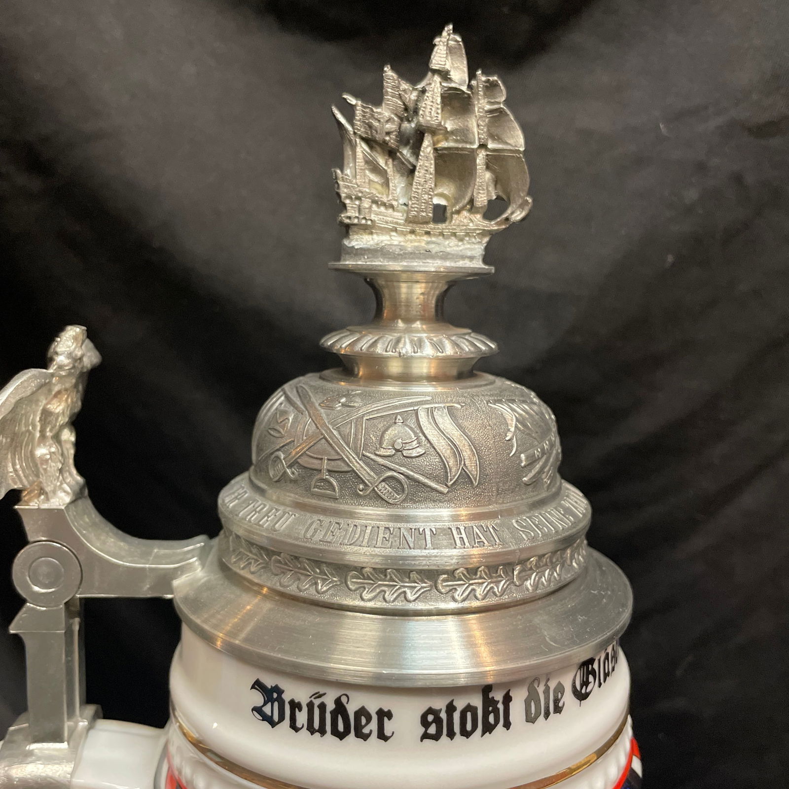 Vintage Naval Commemorative German Beer Stein - 3