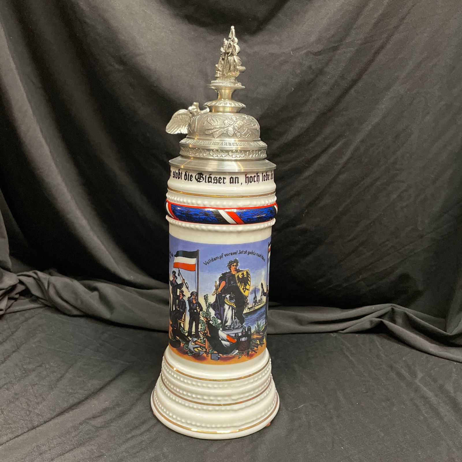 Vintage Naval Commemorative German Beer Stein - 4