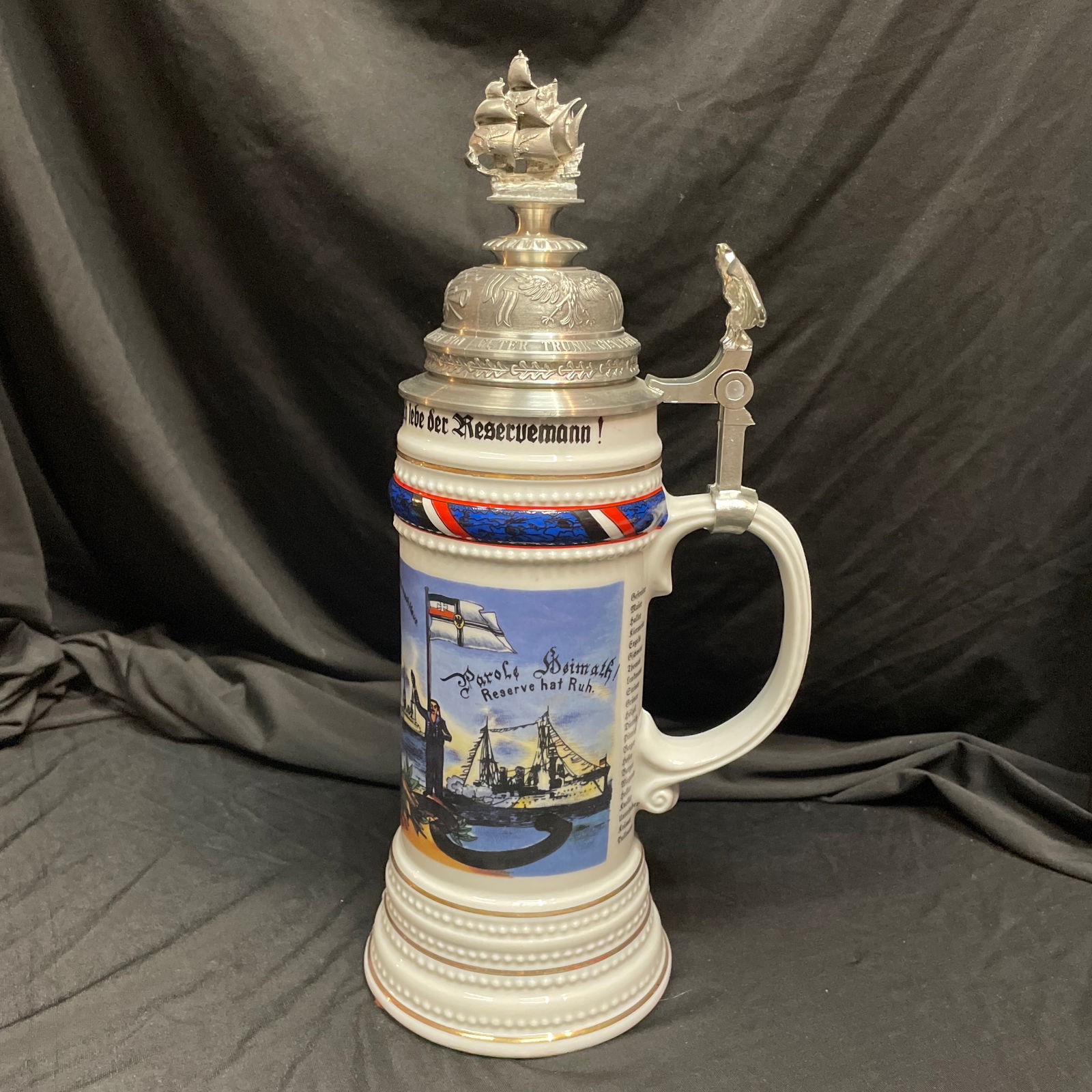 Vintage Naval Commemorative German Beer Stein - 5