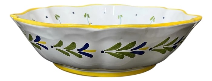 Vintage Shafford St Trpez Large Serving Bowl, Made in Italy