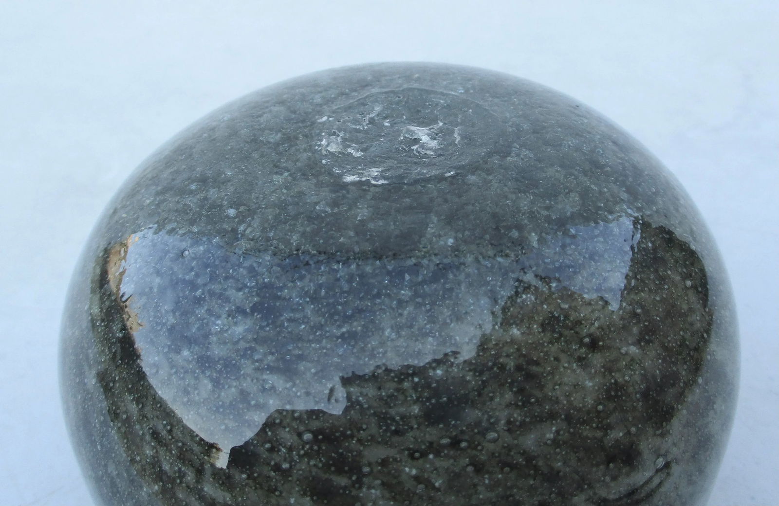 Art Glass Pebble Vase - 6