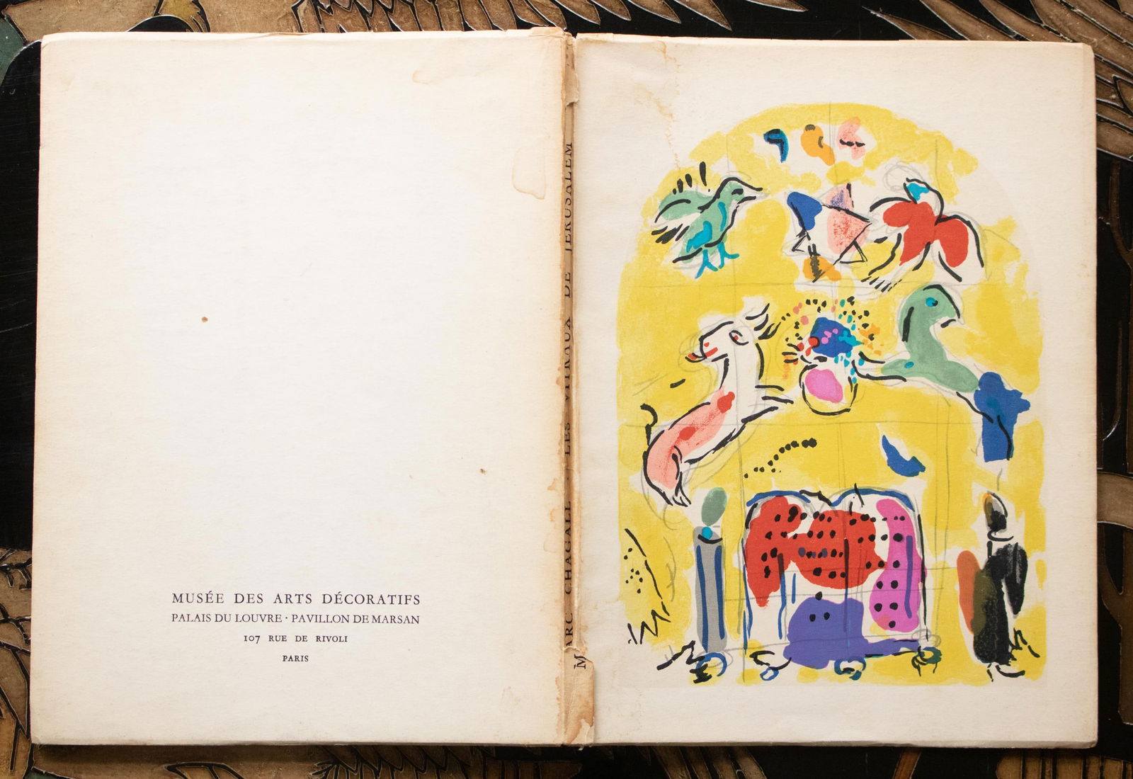 1961 "Marc Chagall. The Windows of Jerusalem" Art Book - 3