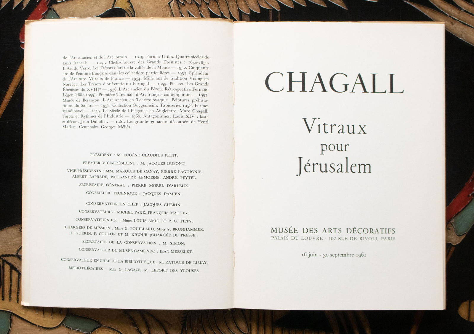 1961 "Marc Chagall. The Windows of Jerusalem" Art Book - 5