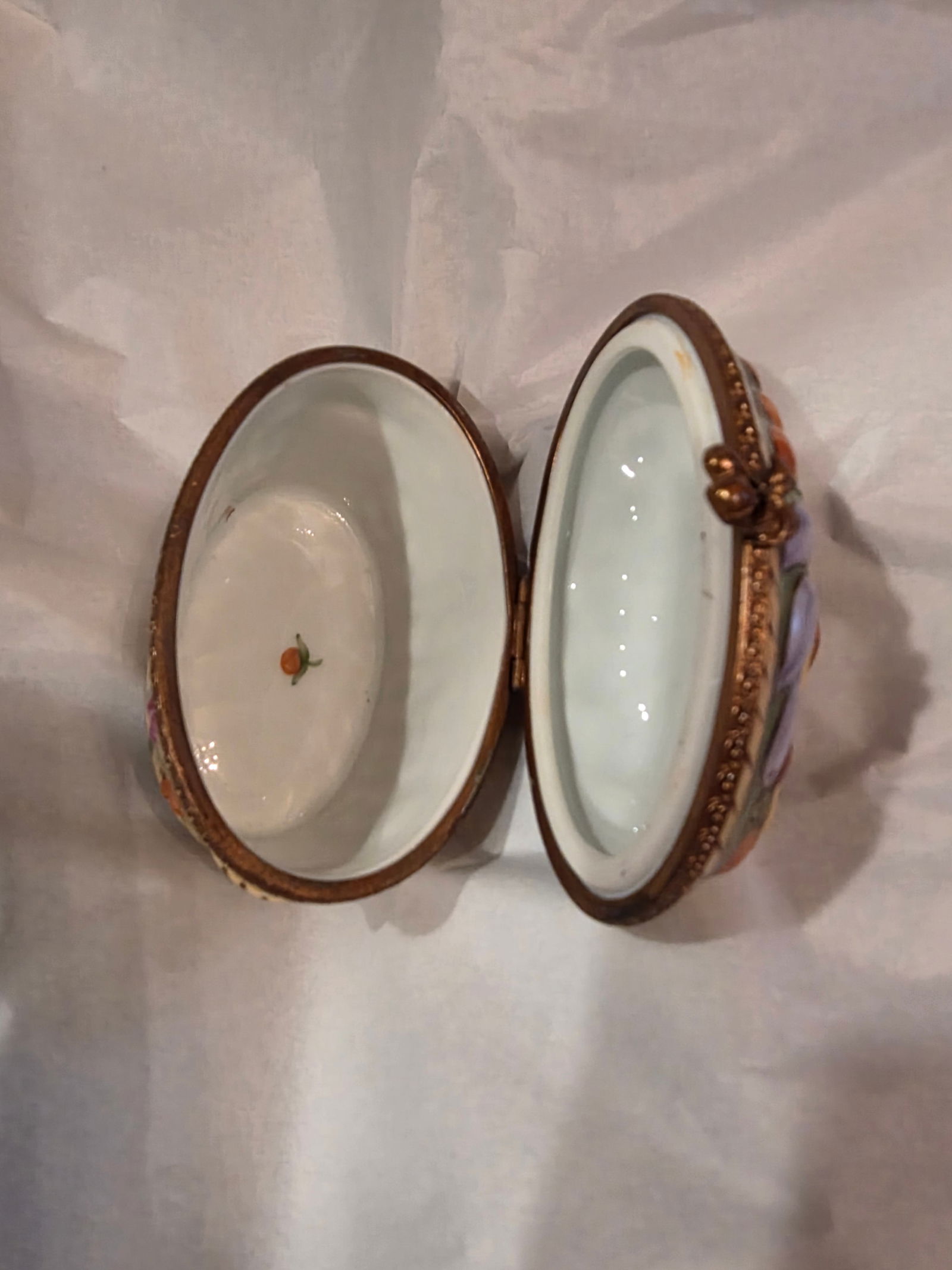 Limoges Porcelain Basket Form Box - 2