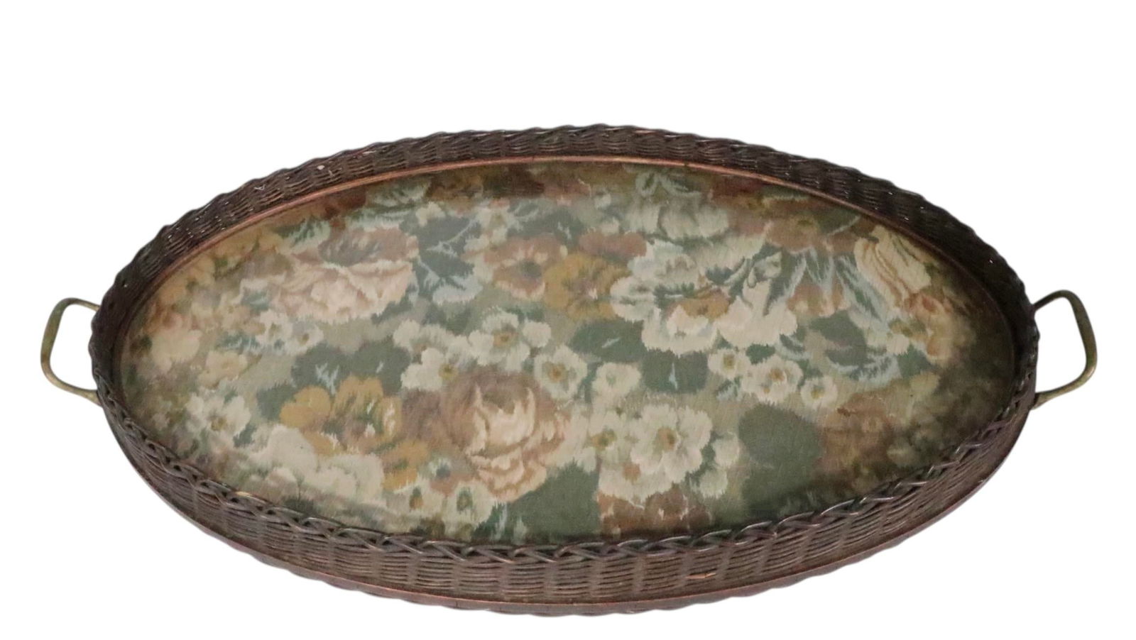 Victorian Wicker Serving Tray - 14