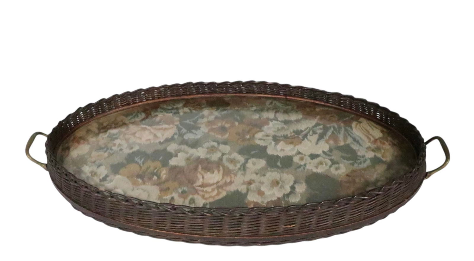 Victorian Wicker Serving Tray - 16