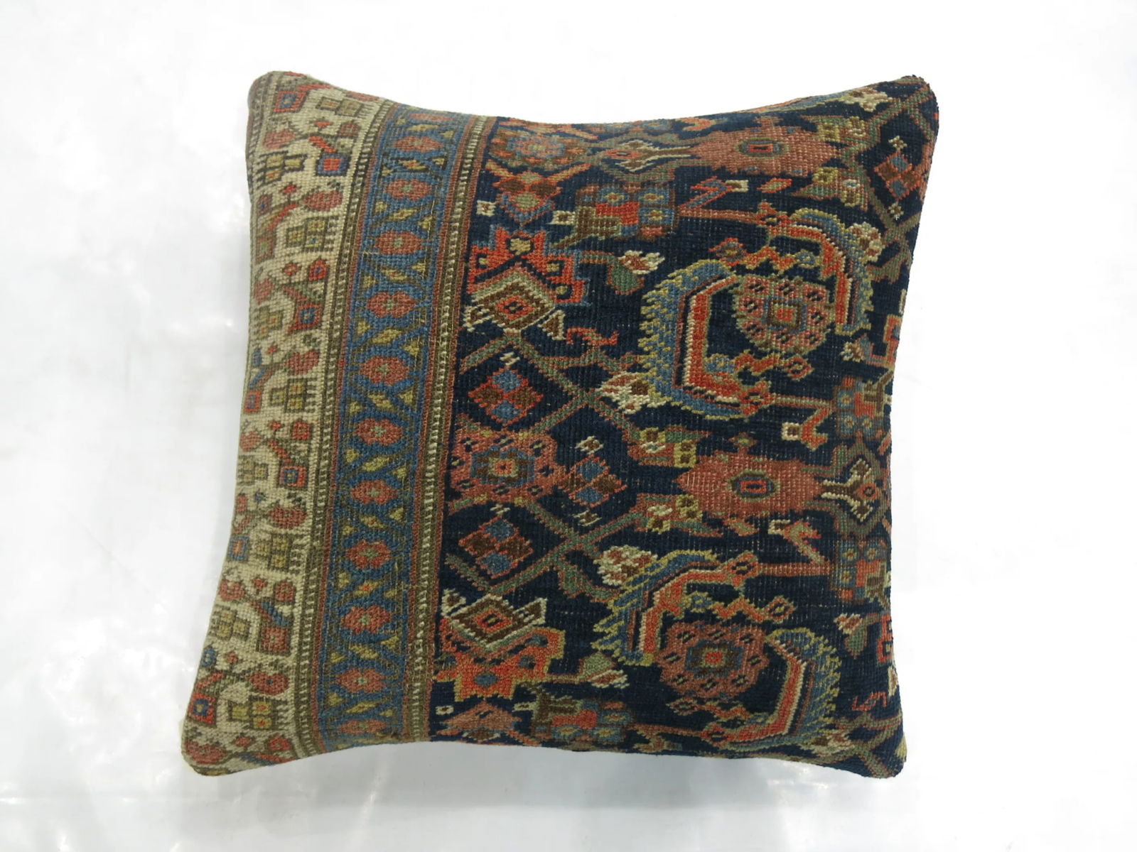 Traditional Rustic Rug Pillow - 3