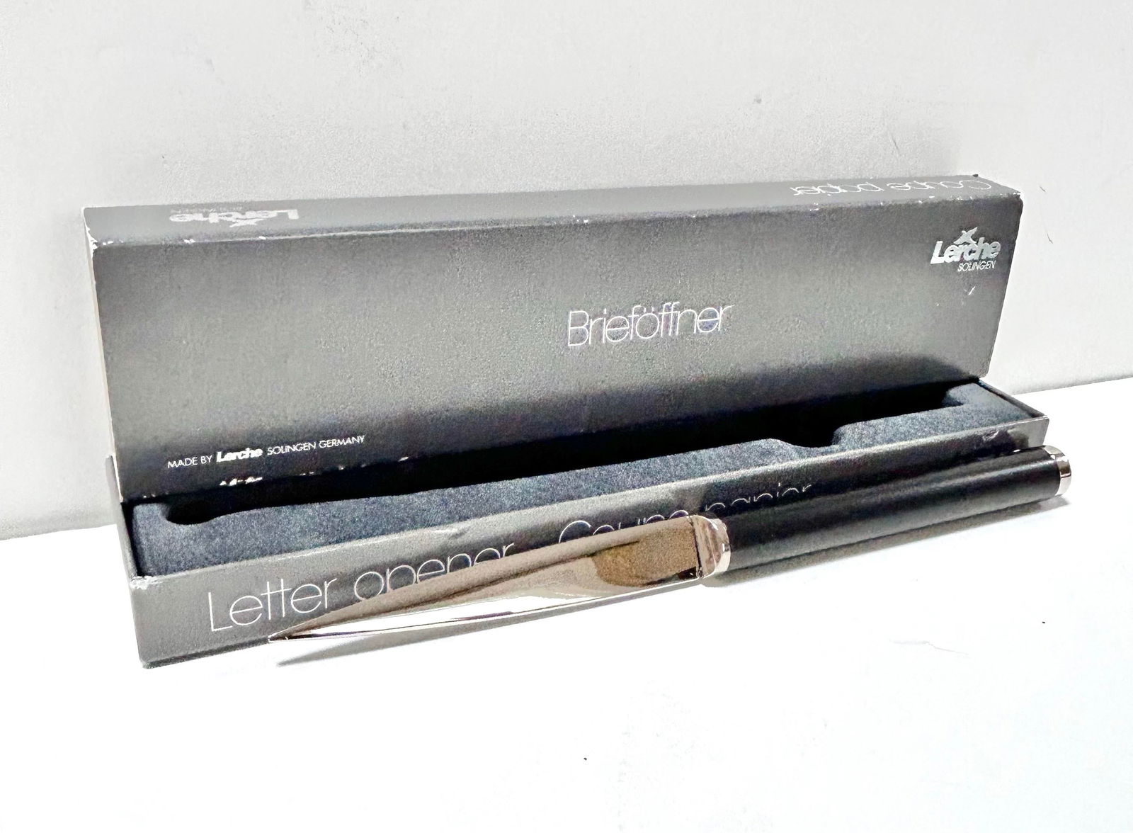 1980s Lerche Solingen Germany Letter Opener, Boxed - 7