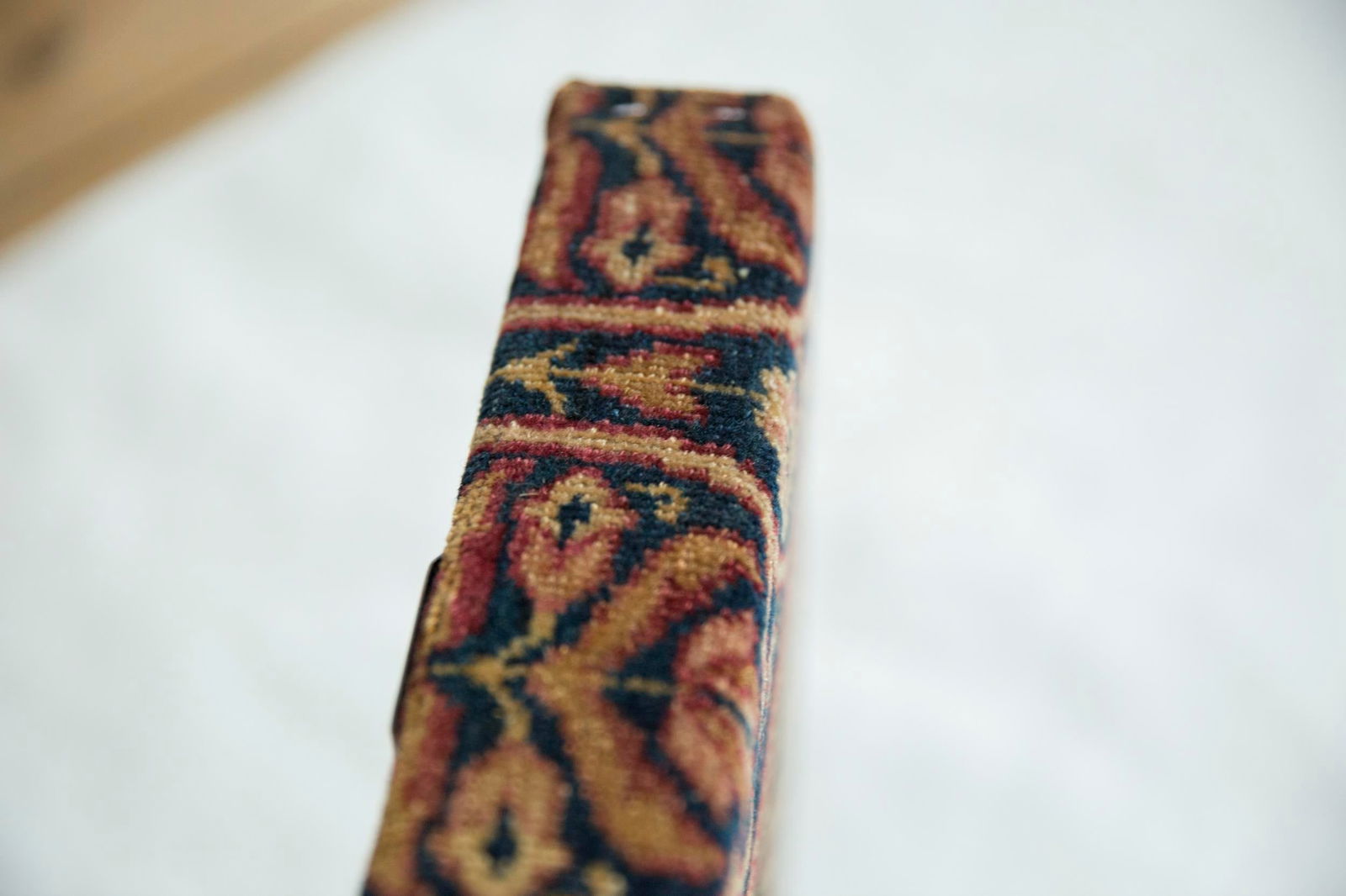 Decorative Cork Board Antique Kerman Rug Fragment Art - 2