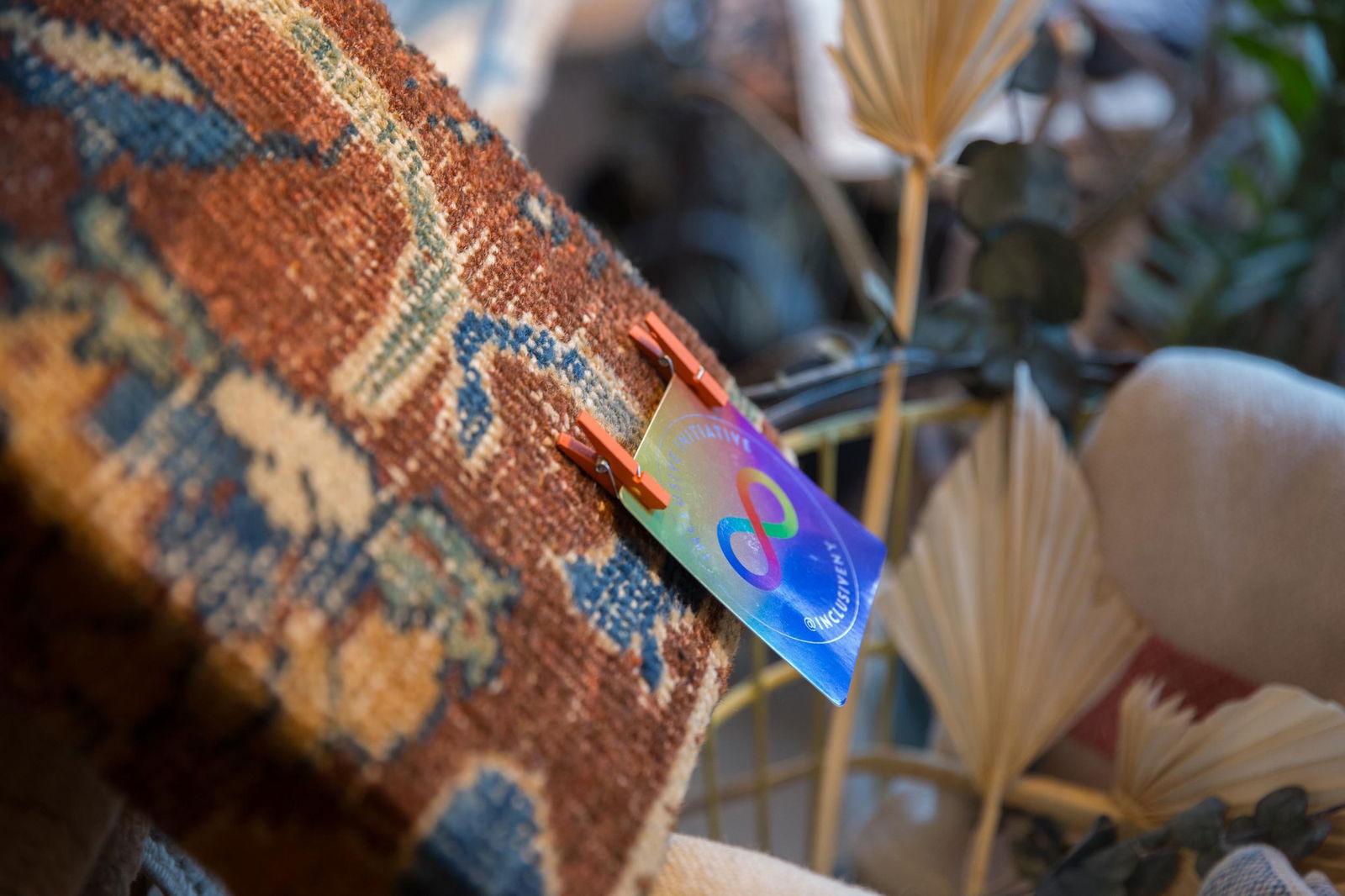 Decorative Cork Board Antique Kerman Rug Fragment Art - 9