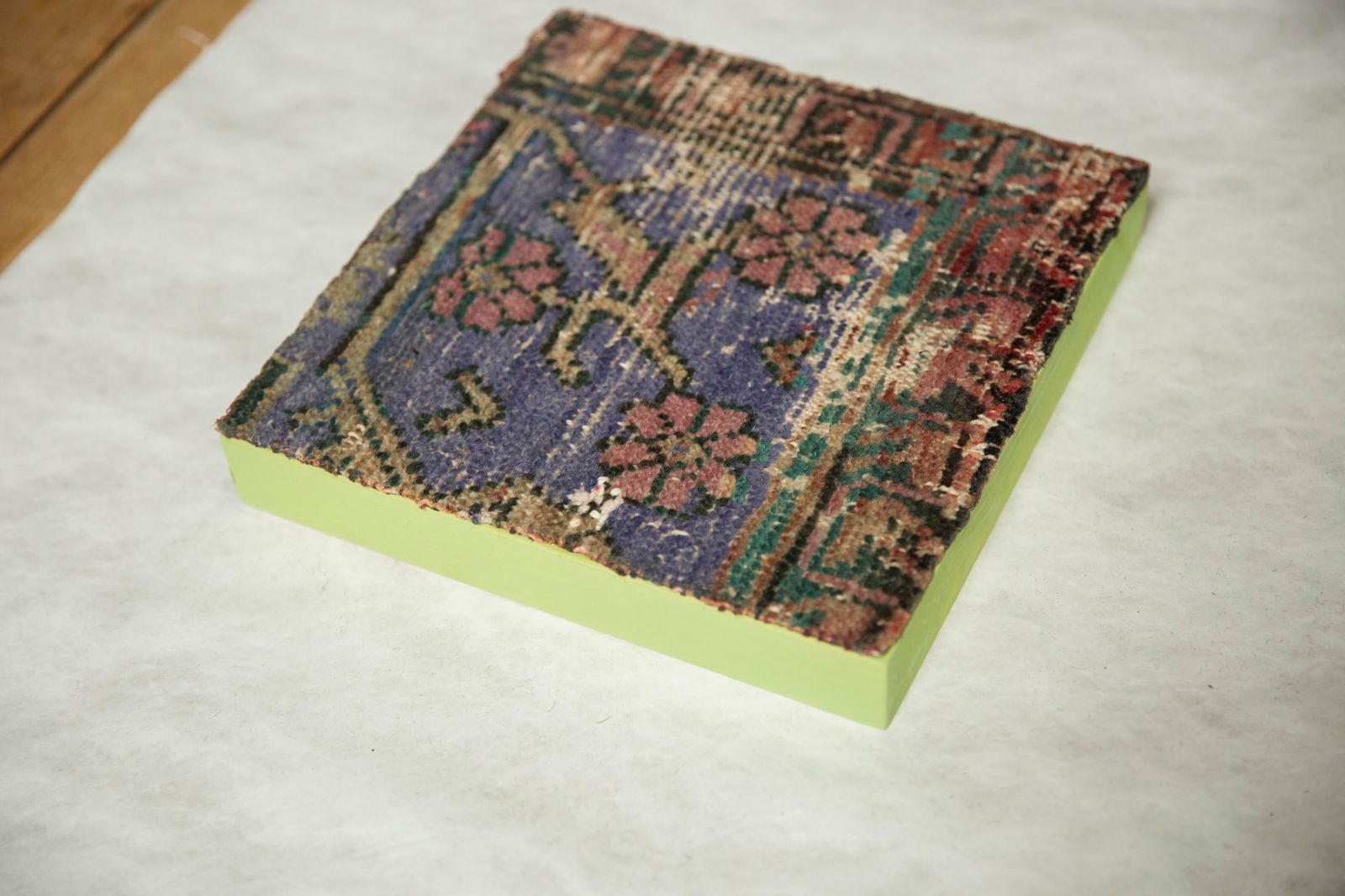 Decorative Vintage Anatolian Rug Fragment Art - 3