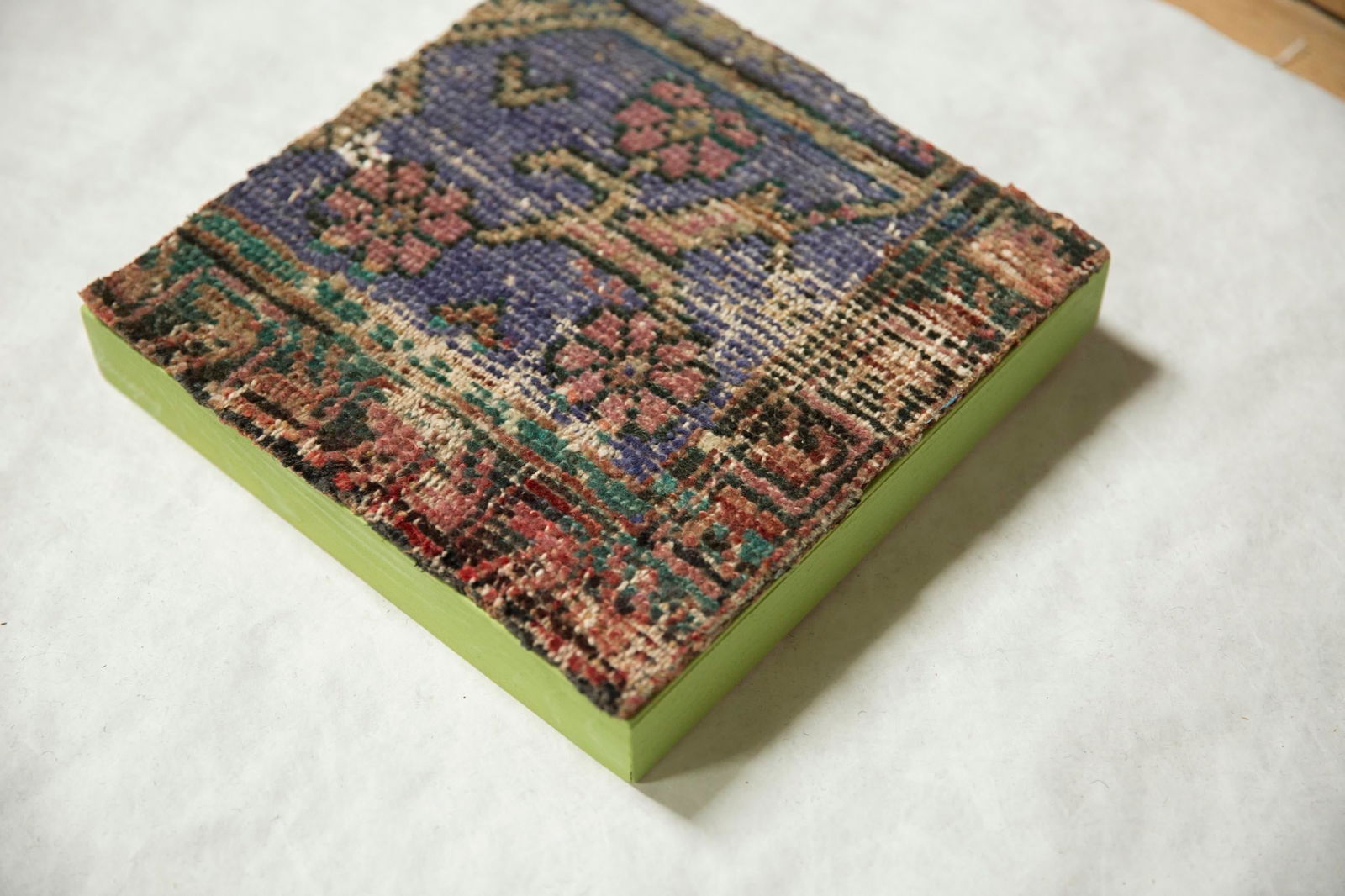 Decorative Vintage Anatolian Rug Fragment Art - 4