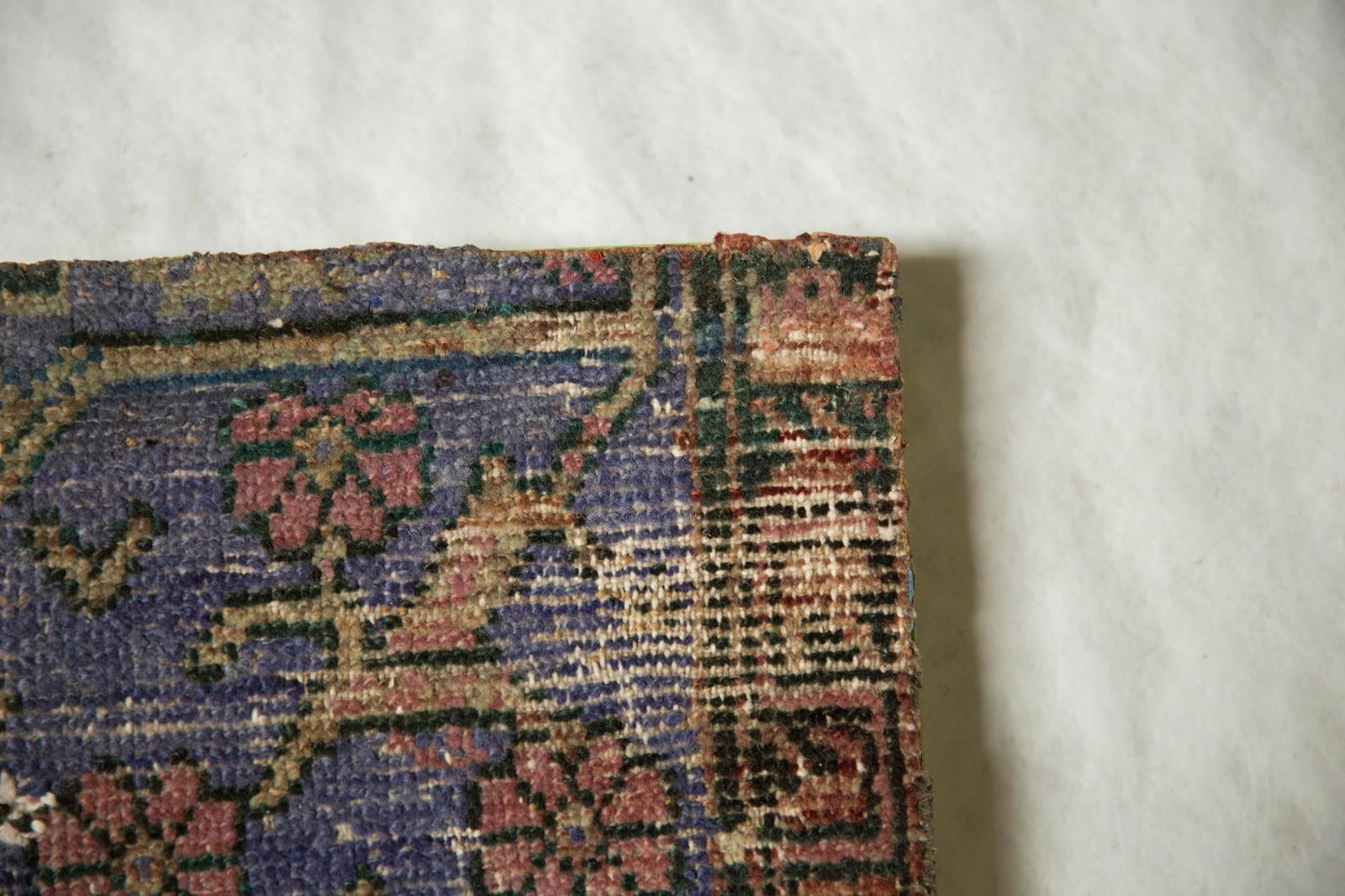 Decorative Vintage Anatolian Rug Fragment Art - 5