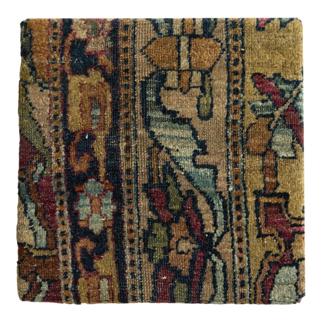 Decorative Cork Board Antique Kerman Rug Fragment Art: :: Introducing our exclusive Old New HouseÂ® Decorative Rug Art that doubles as a functioning cork board with concealed high quality mounted cork! Made in-house in our Katonah NY studio