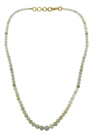 Natural Opal Faceted Bead Single Strand Necklace on Clearance Silver Clasp