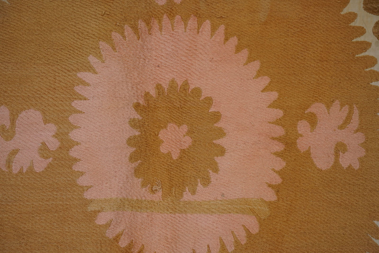 Brown & Beige Suzani Wall Hanging - Tribal Tapestry 8'5'' X 10'8'' - 9