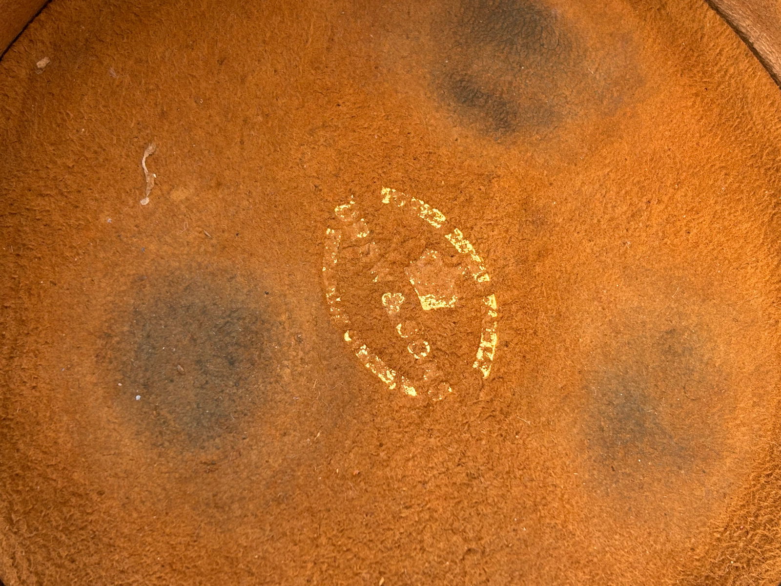 19th C. English Crown Leather Travel Flask With Silver, Crystal, Enamel Details - 6