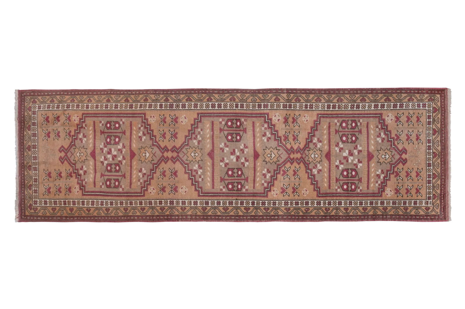 Distressed Turkish Yagcibedir Runner Rug 2'4" X 7'1" - 2